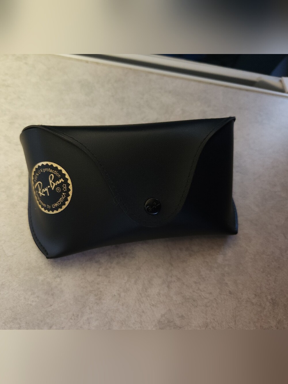 Ray-Ban Black Sunglasses Pouch with Gold Logo